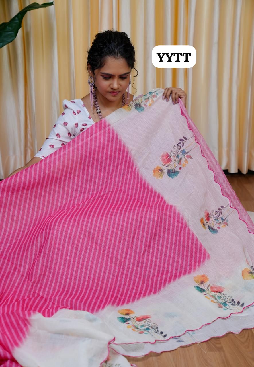 Jute linen sarees 🥳