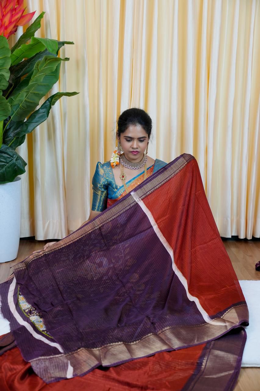 Office wear saree😎🥰📚