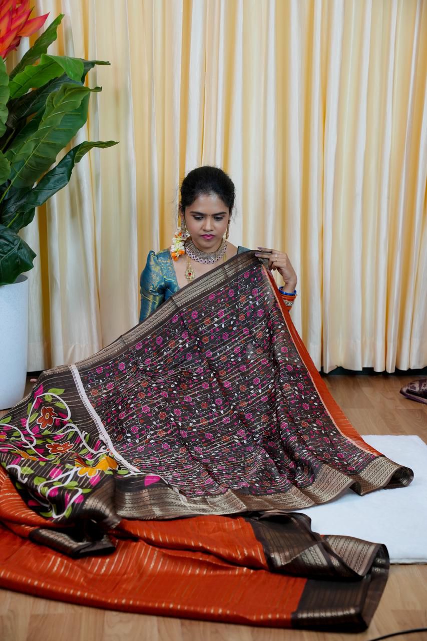 Soft silk saree🥰😎📚