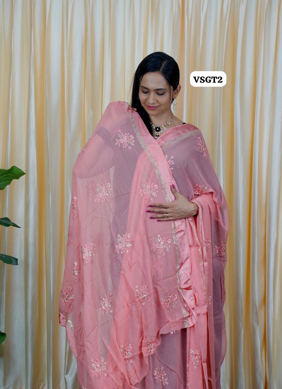 Viscose .georgette saree🥰🥳