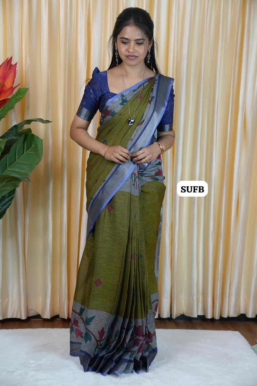 Line Cotton saree 🥰😎