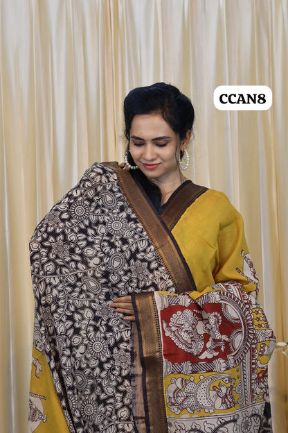 Premium organic Handloom Kalamkari sarees -Prebook 😍😎⏰📚