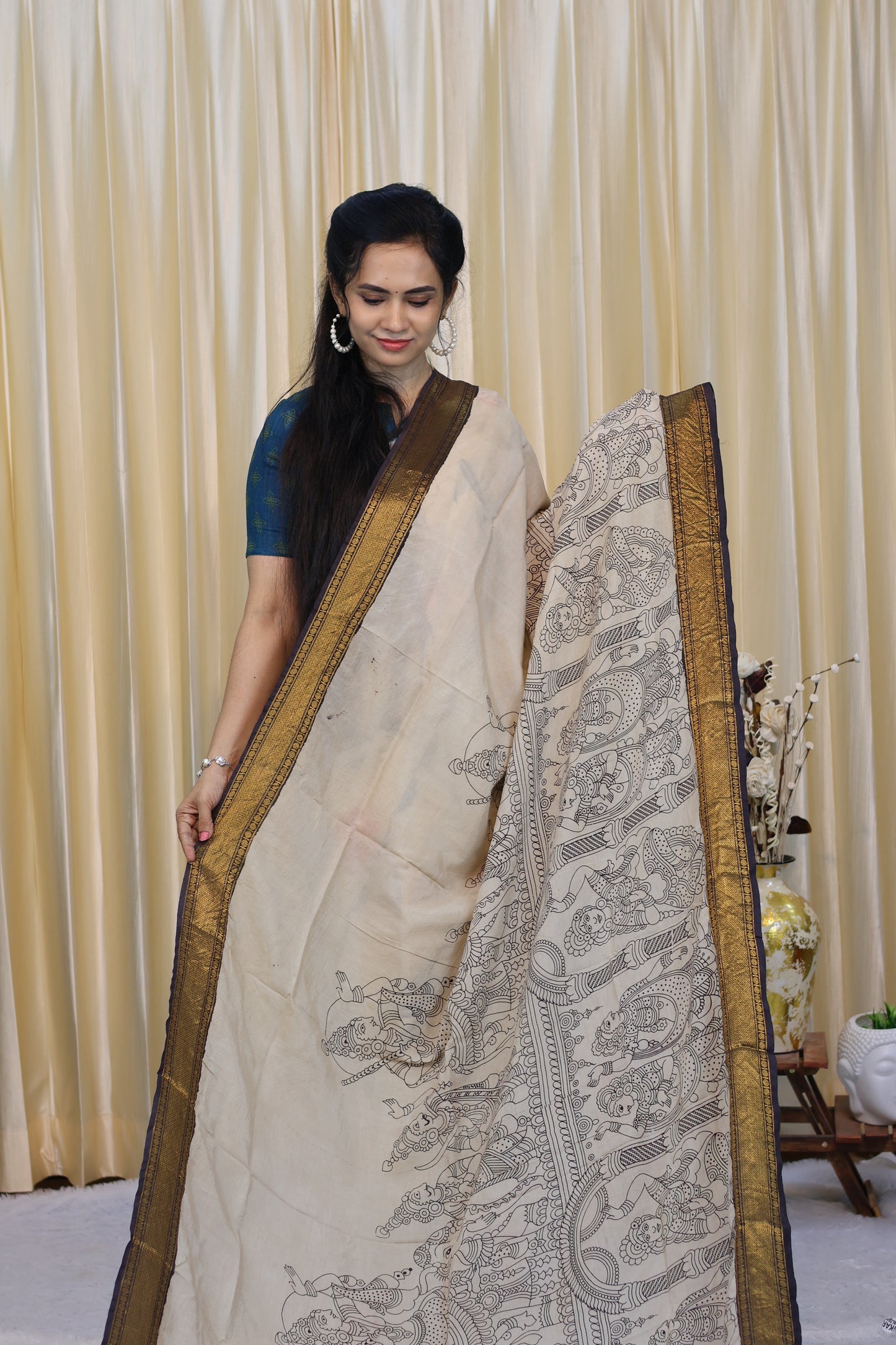 Premium organic Handloom Kalamkari saree -Prebook 😍😎⏰📚