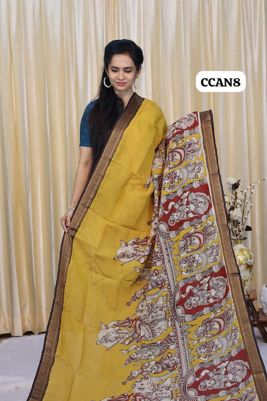Premium organic Handloom Kalamkari sarees -Prebook 😍😎⏰📚
