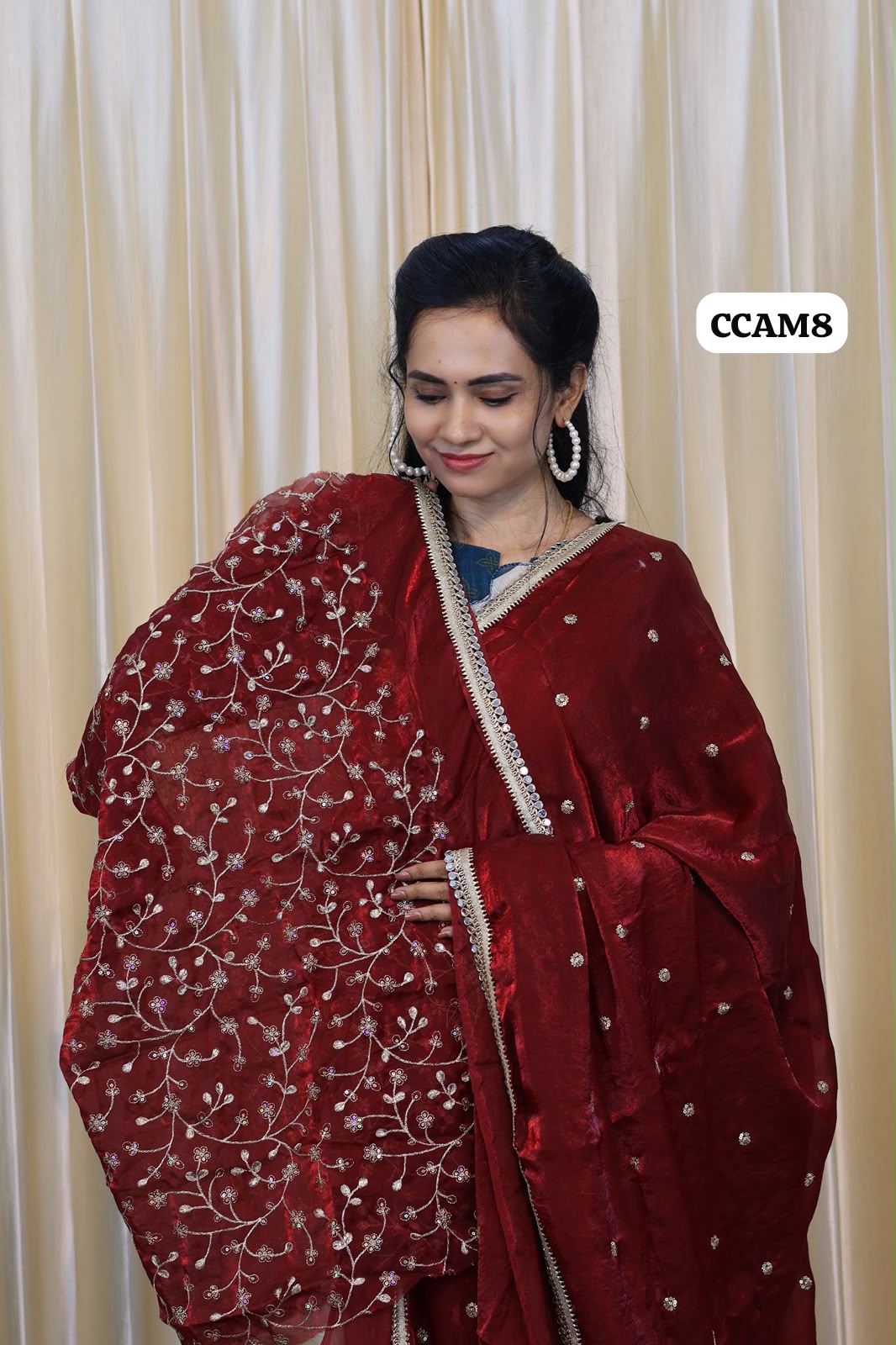 Shape Silk  Mirror work border saree😍🥳