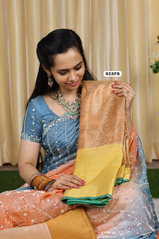 Sneha inspired tissue katan silk sarees😍🥳
