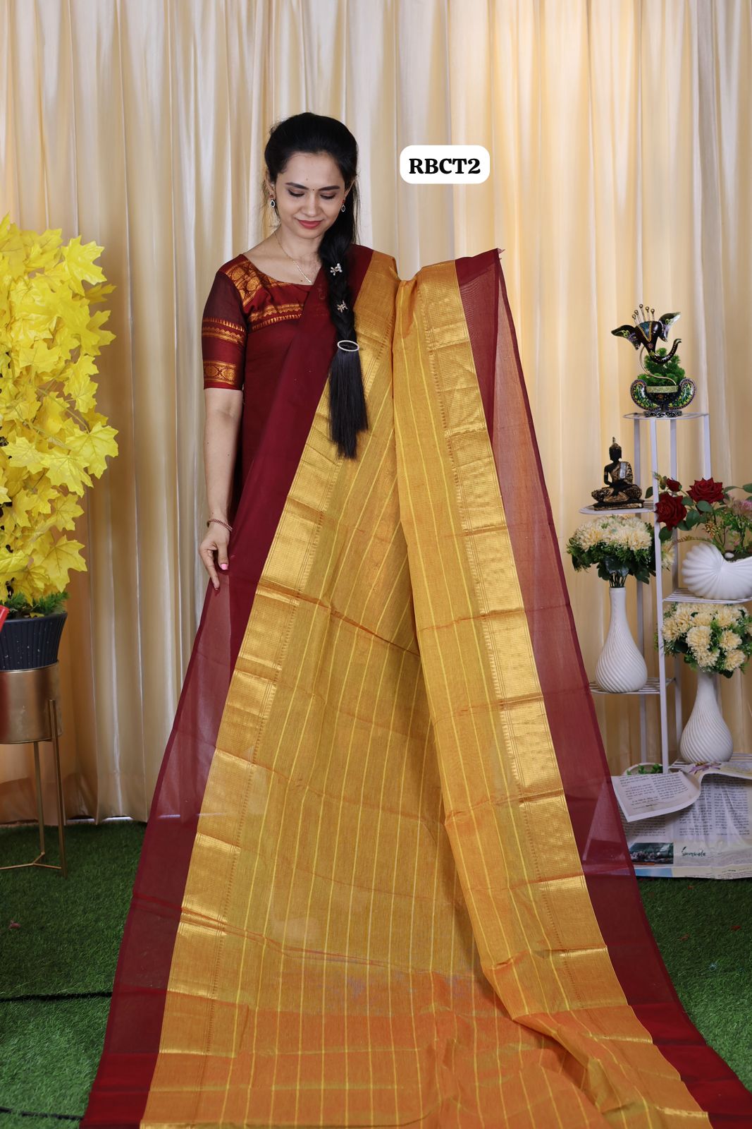 Chettinadu Kanchi cotton saree ❌