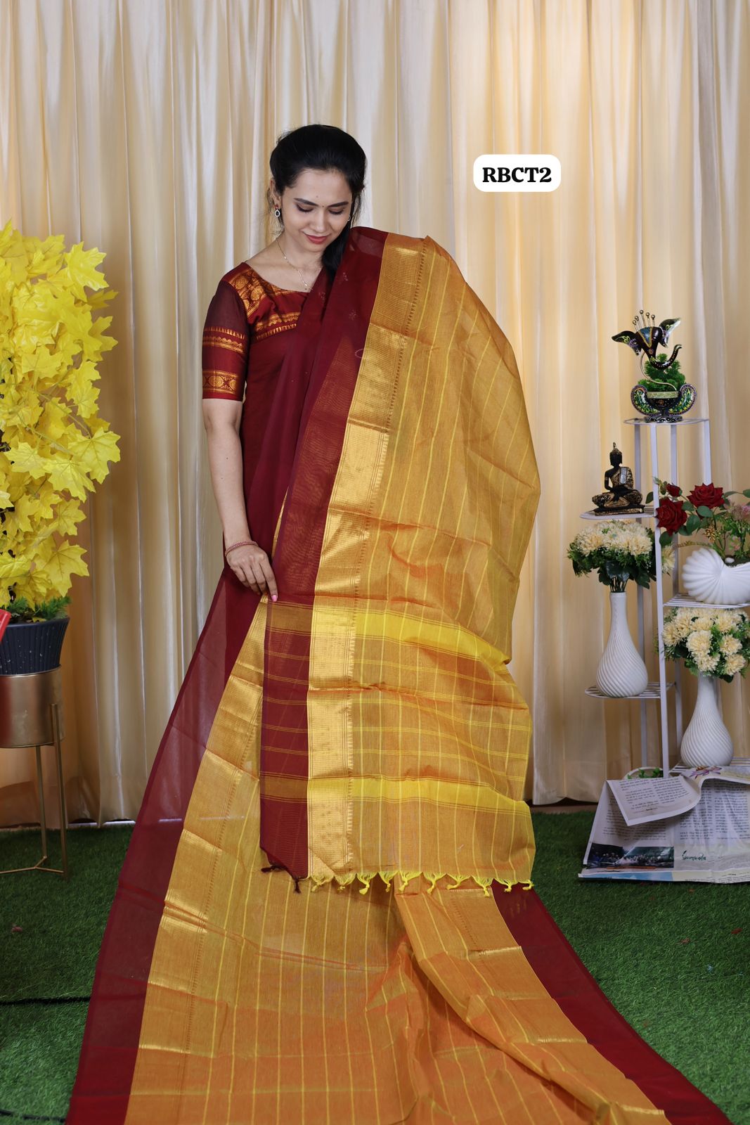 Chettinadu Kanchi cotton saree ❌