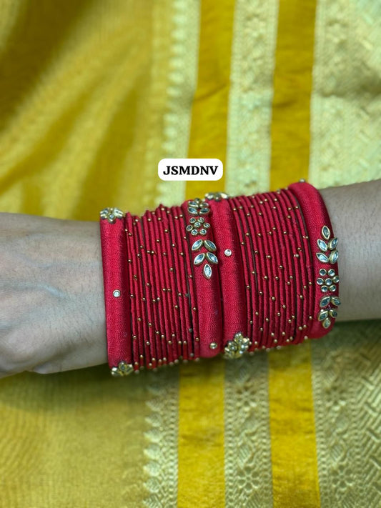 Handmade silk thread bangles😍🥳