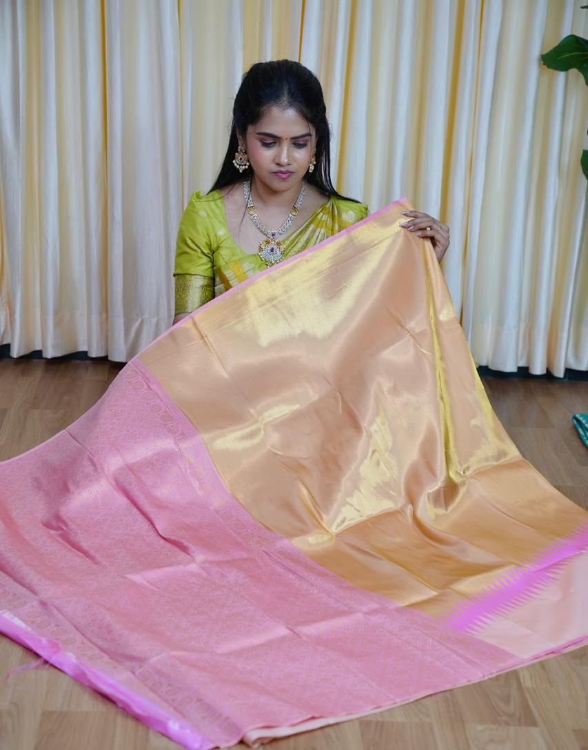 Kanchi semi silk saree🥰😎📚