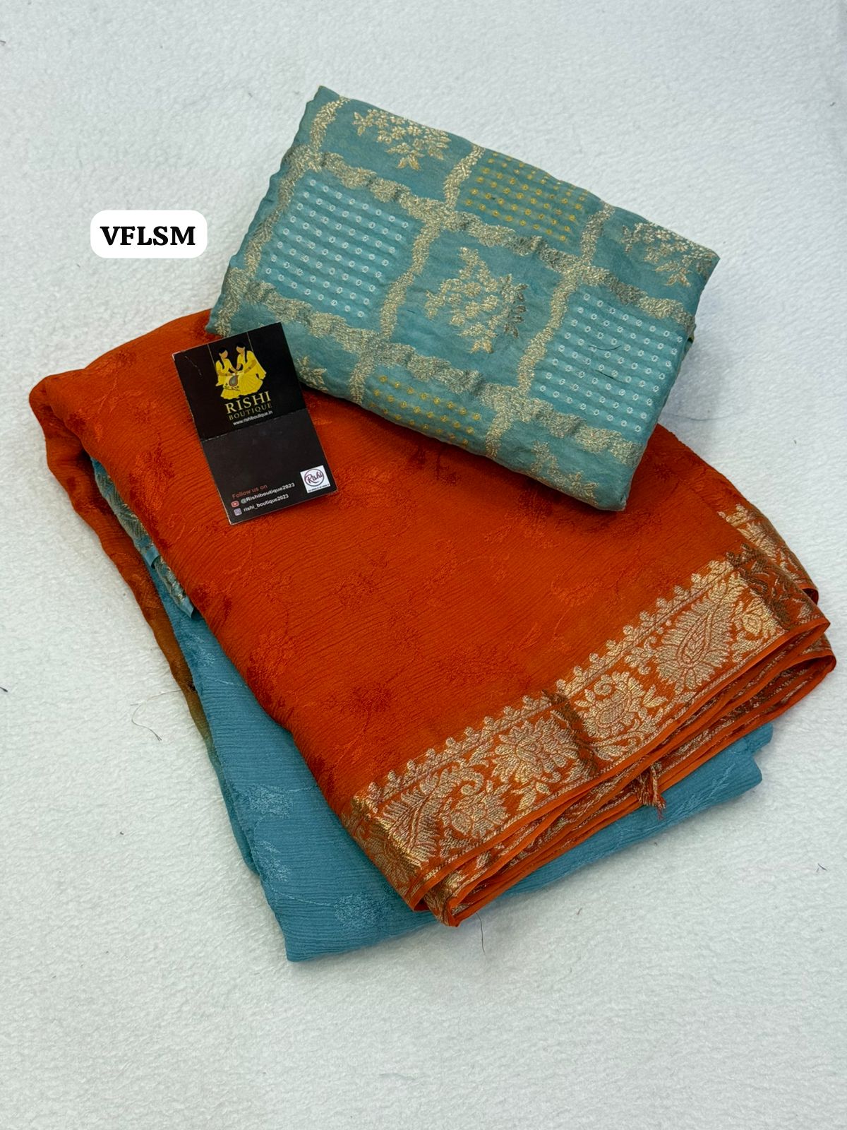Viscose Chinnon saree 2d self embossed design with small border🥳