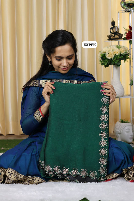 Premium quality soft texture crushed space silks 😍Ⓜ️offer