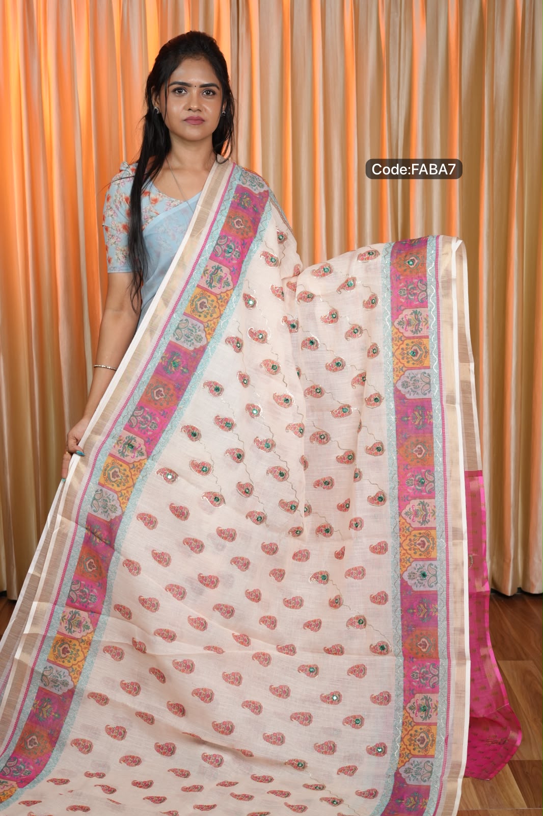 Linen cotton sarees🥳