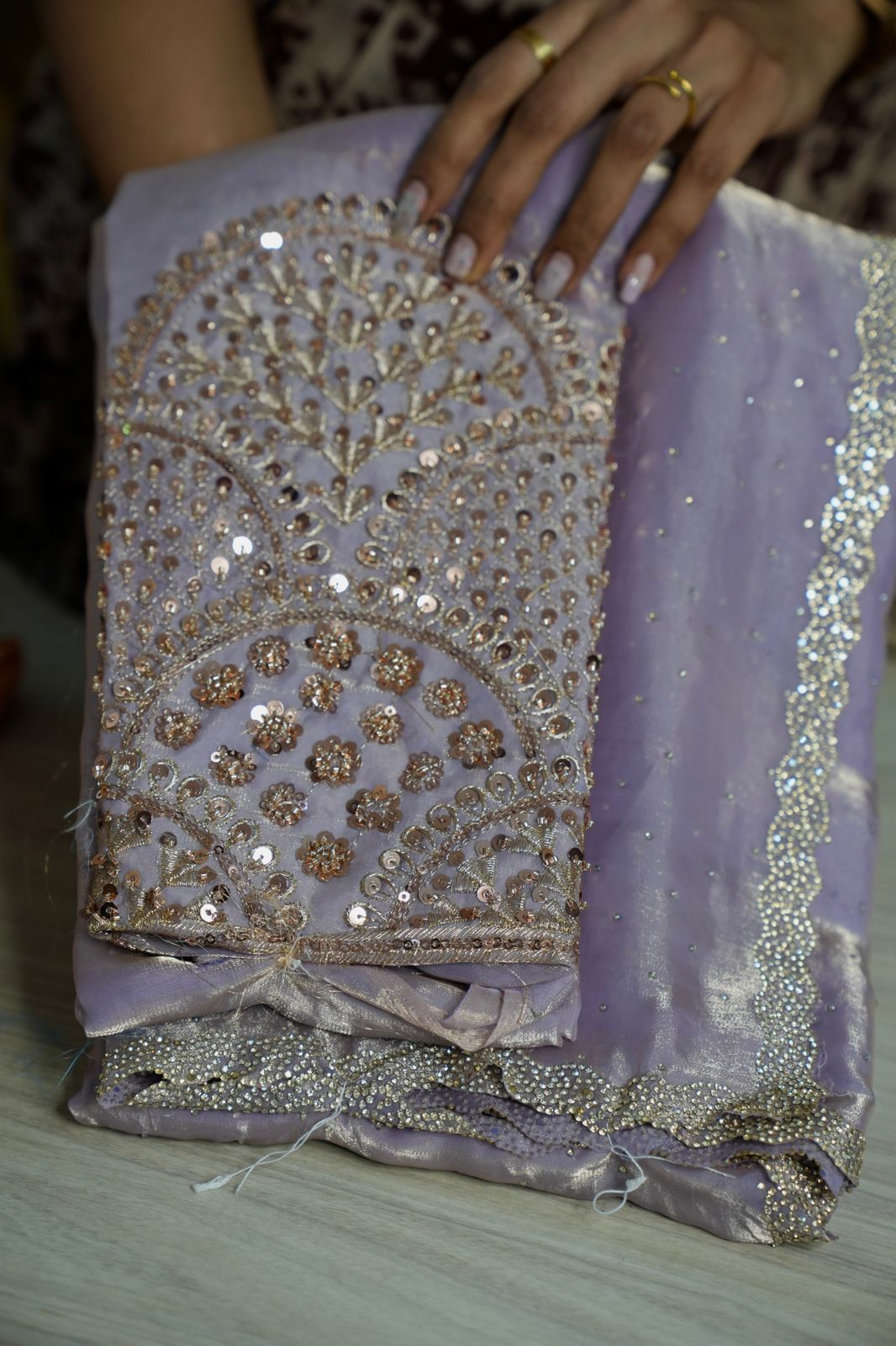 Metallic space silk saree 🥰😎📚