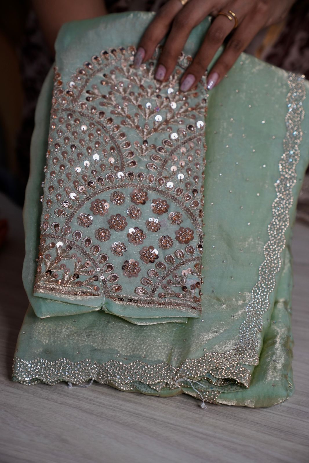 Metallic space silk saree 🥰😎📚