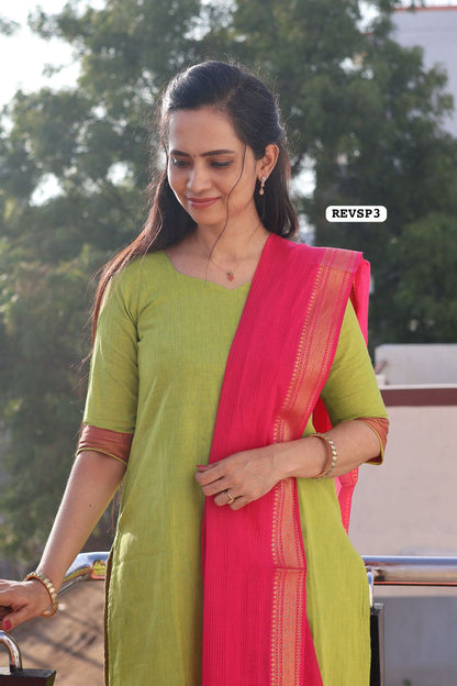 Stitched cotton dress material😍😎