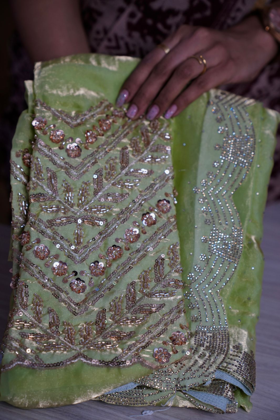 Metallic space silk saree 🥰😎📚