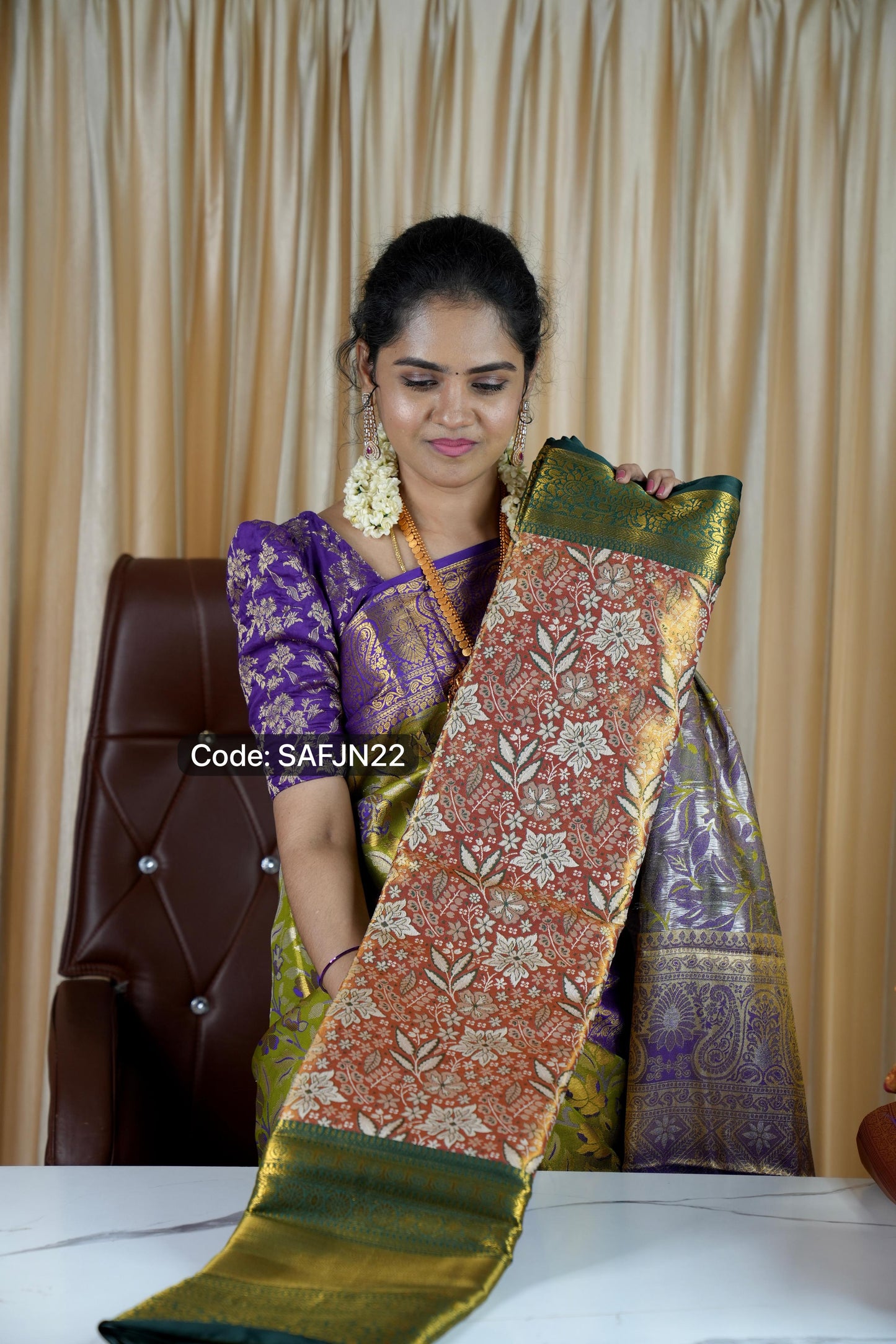 Kanchipuram inspired Saree 🥳
