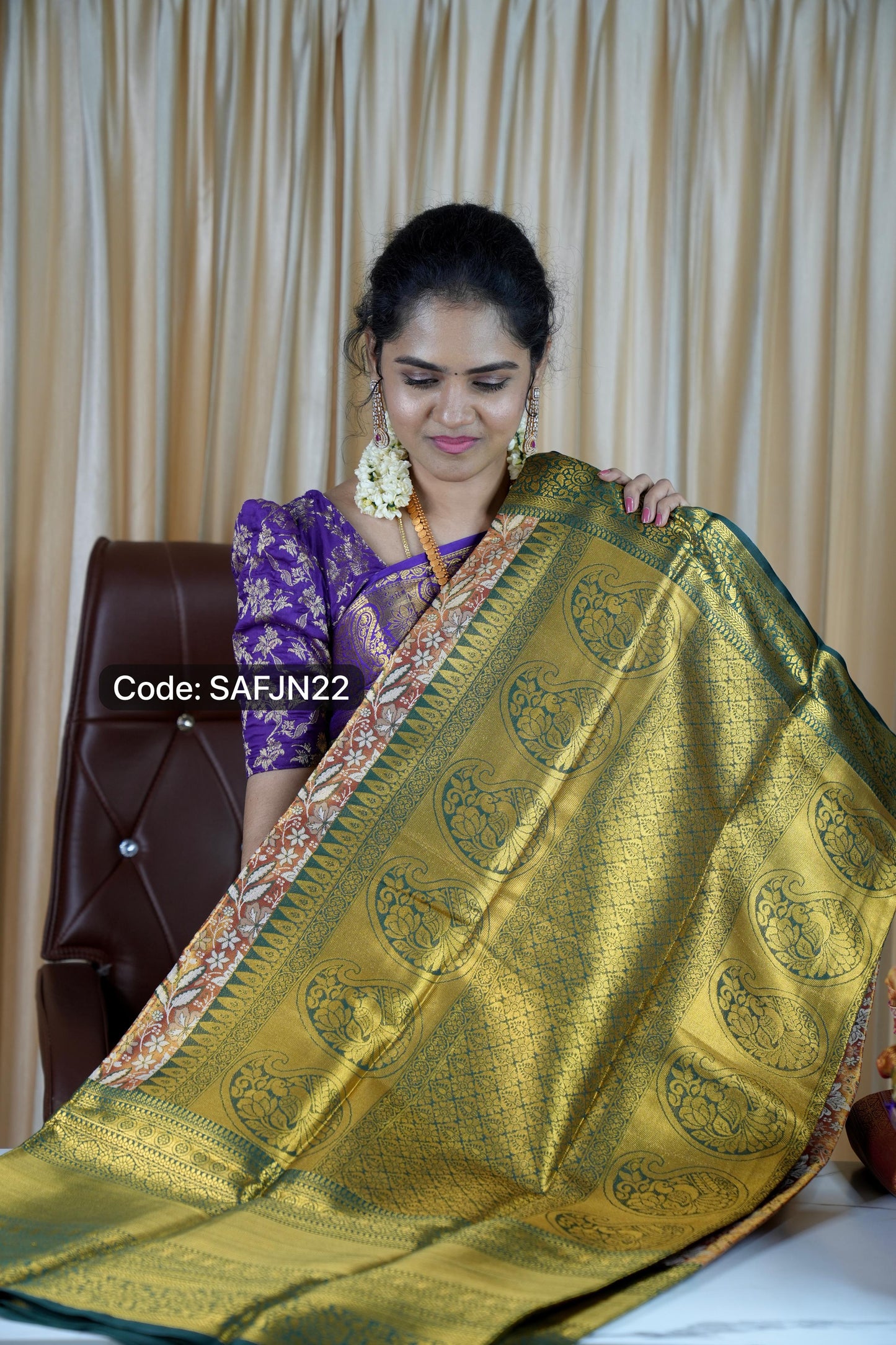 Kanchipuram inspired Saree 🥳