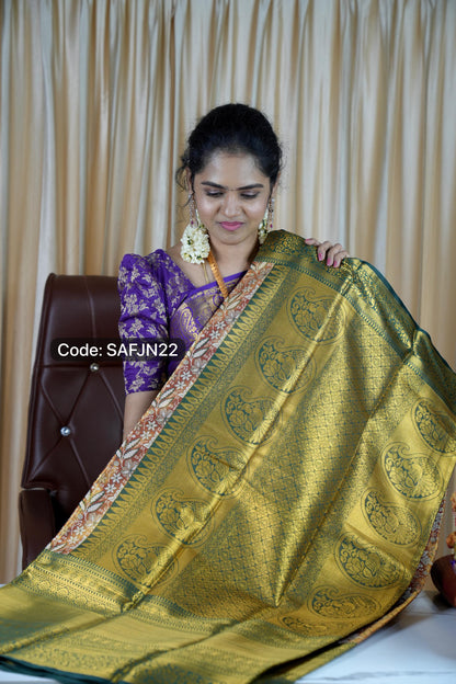 Kanchipuram inspired Saree 🥳