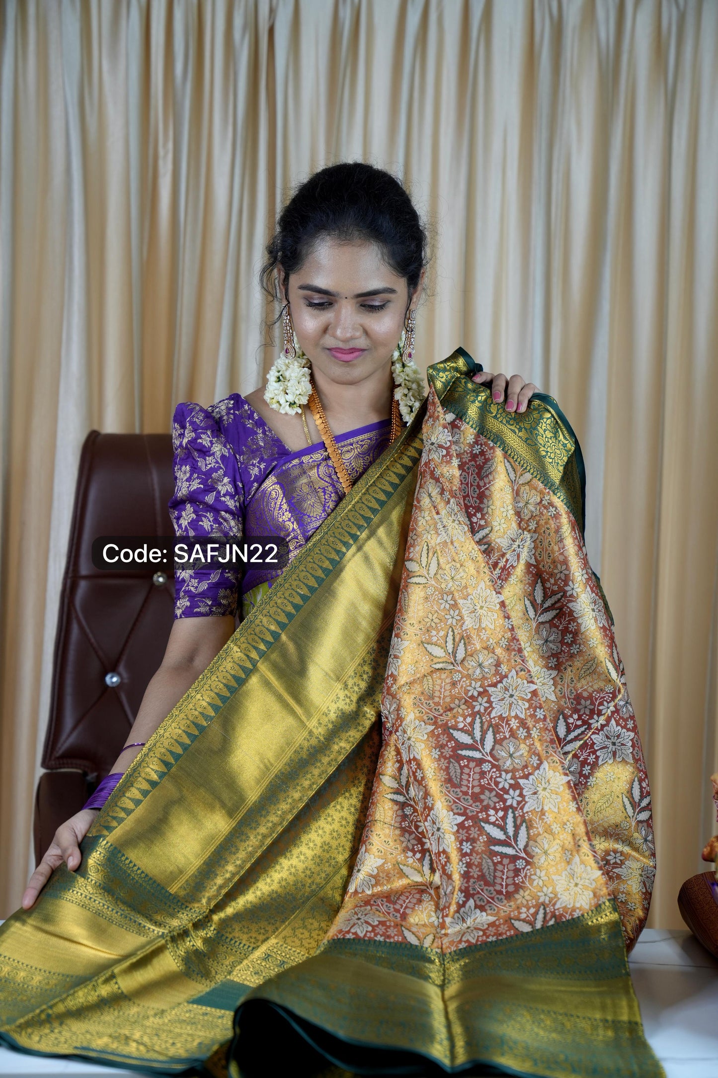 Kanchipuram inspired Saree 🥳