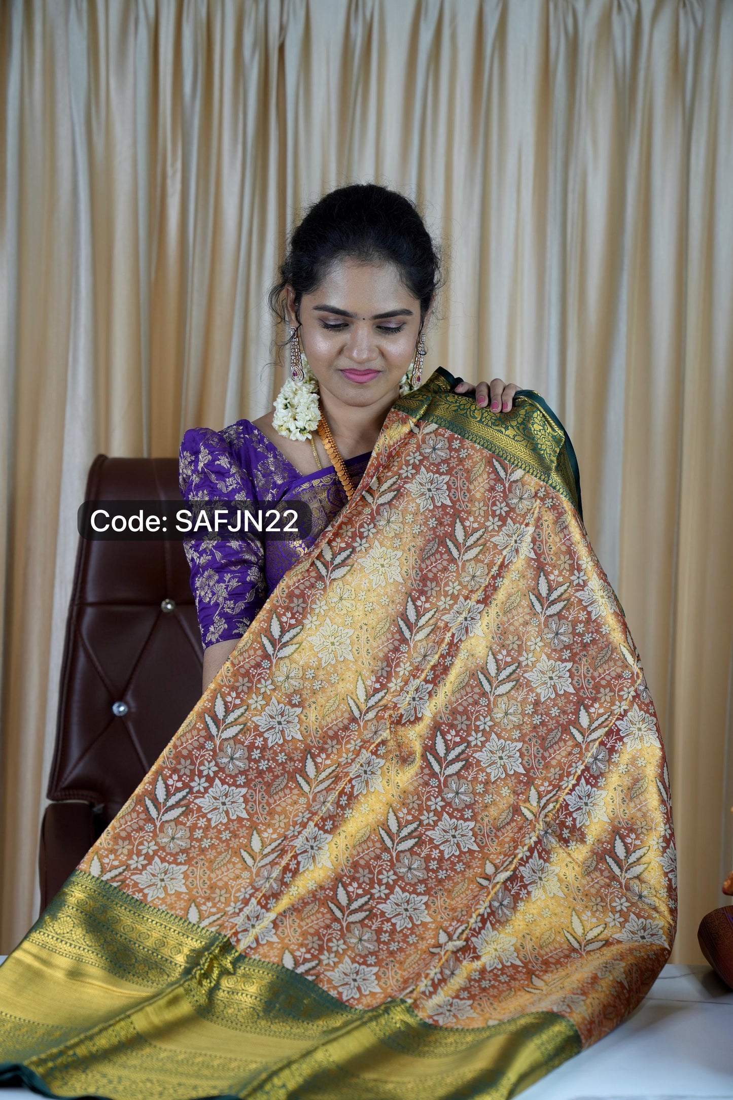 Kanchipuram inspired Saree 🥳