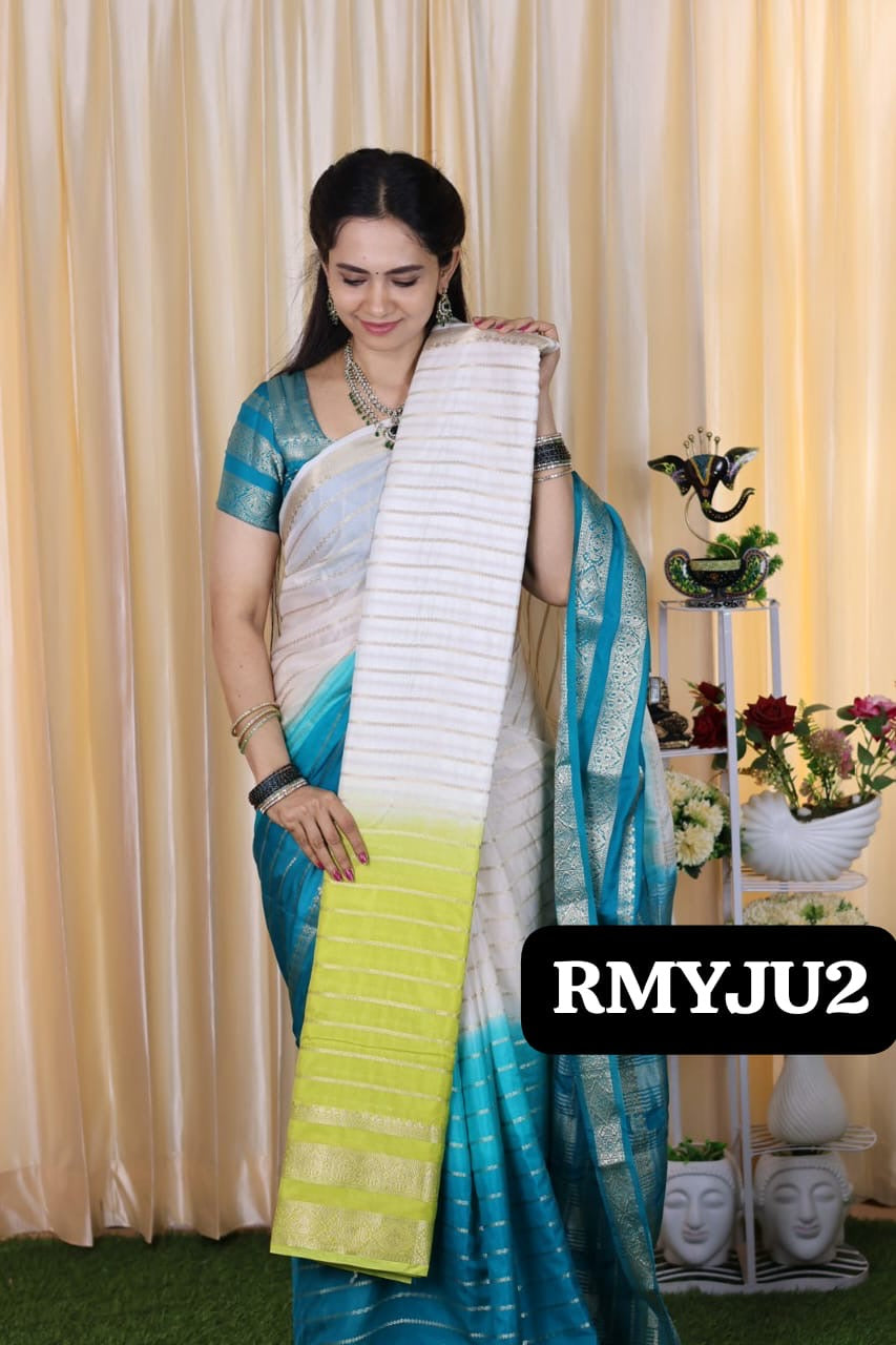 Mysore crepe silk saree 🥳