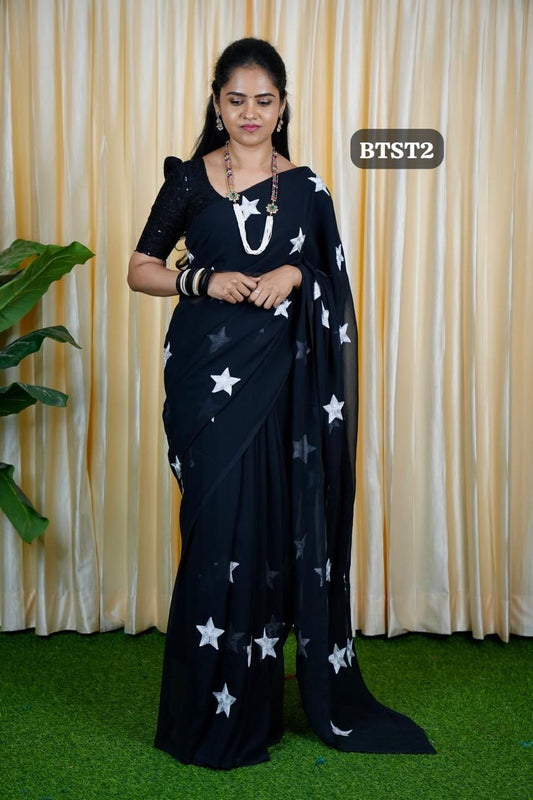 Soft Georgette sarees prebook ❌