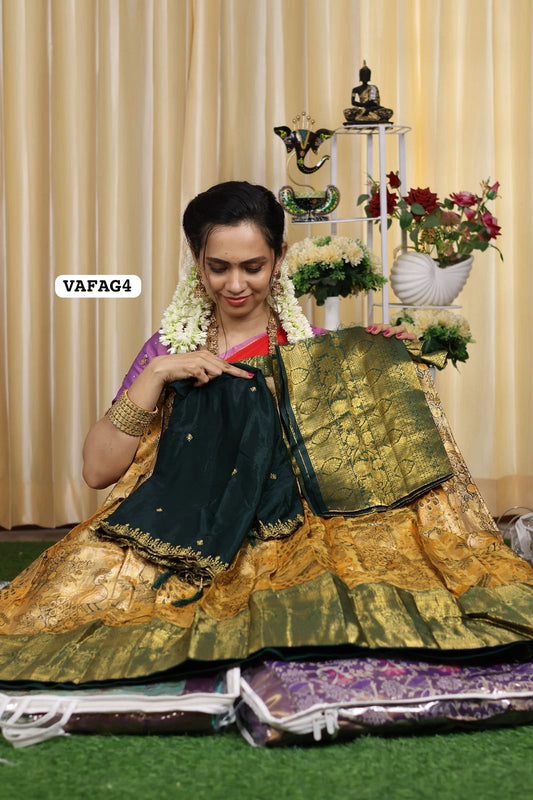 Kanchi semi silk Lehanga🥳