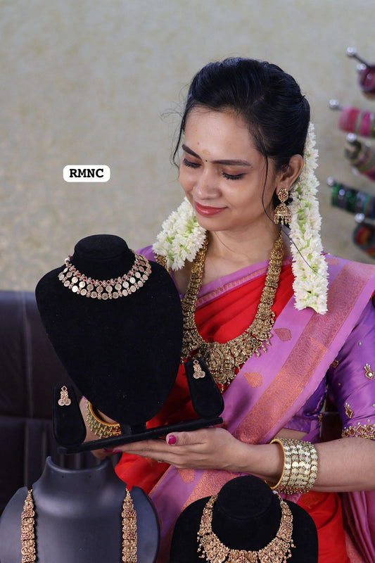 Kaasu malai Necklace with stud😍😎