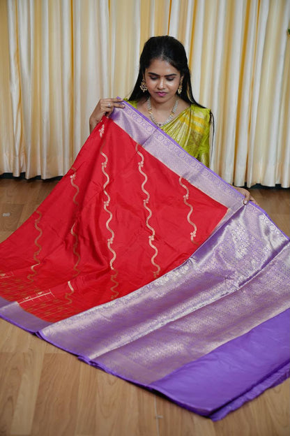 Warm silk saree🥳⛳