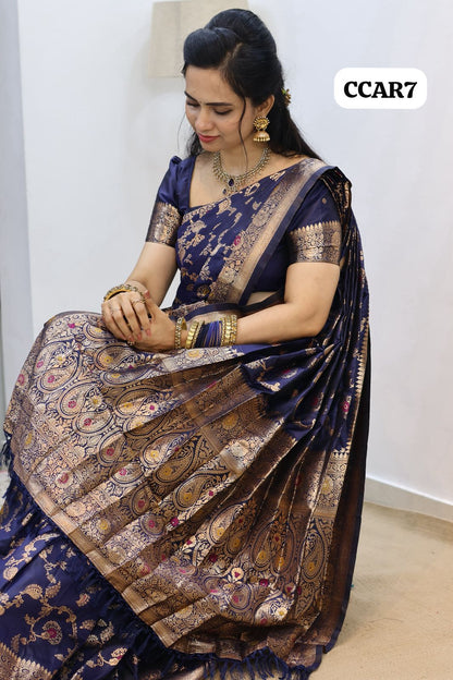 Kanchi Semi Silk Saree😍😎📚