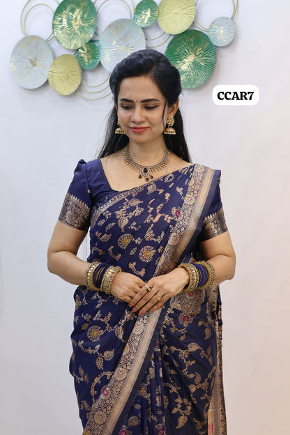 Kanchi Semi Silk Saree😍😎📚