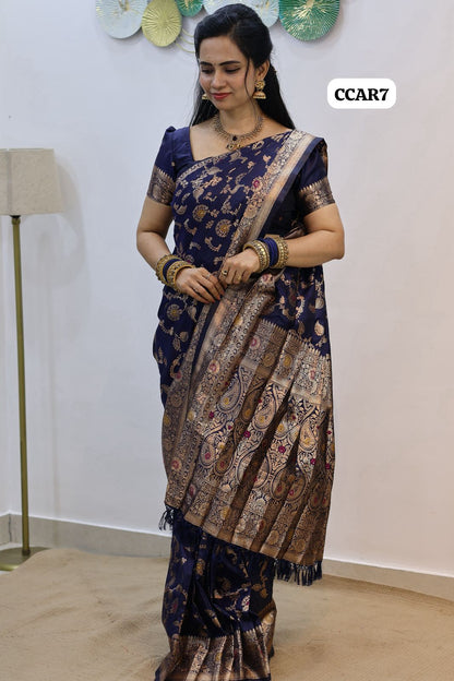 Kanchi Semi Silk Saree😍😎📚