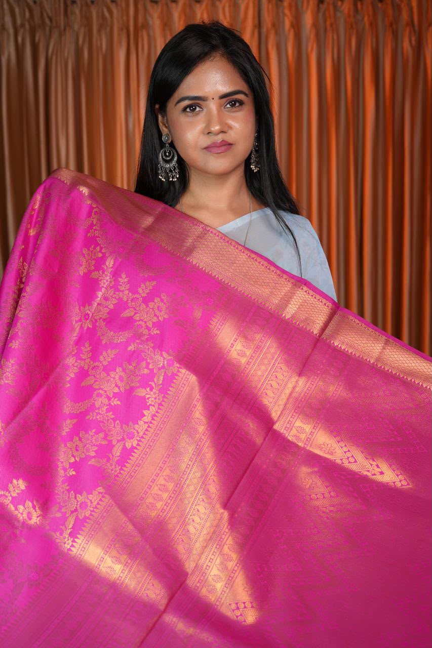 Kanchi bridal semi silk sarees🥰✅