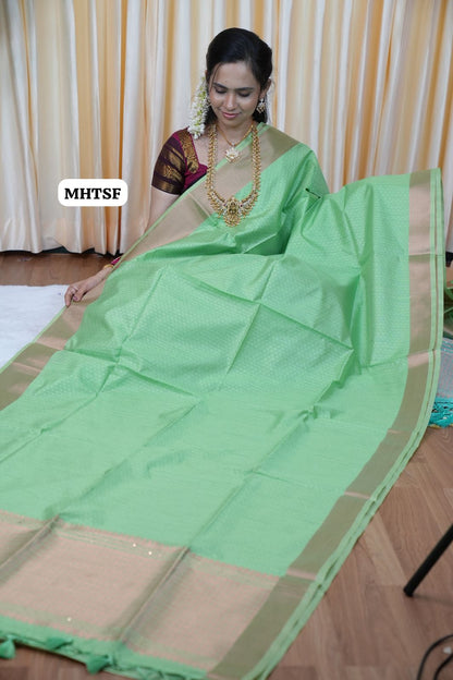 Tussar soft silk saree with sequence work🥰🥳