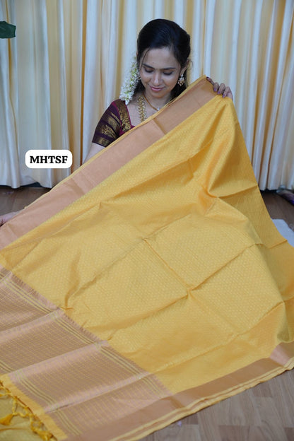 Tussar soft silk saree with sequence work🥰🥳