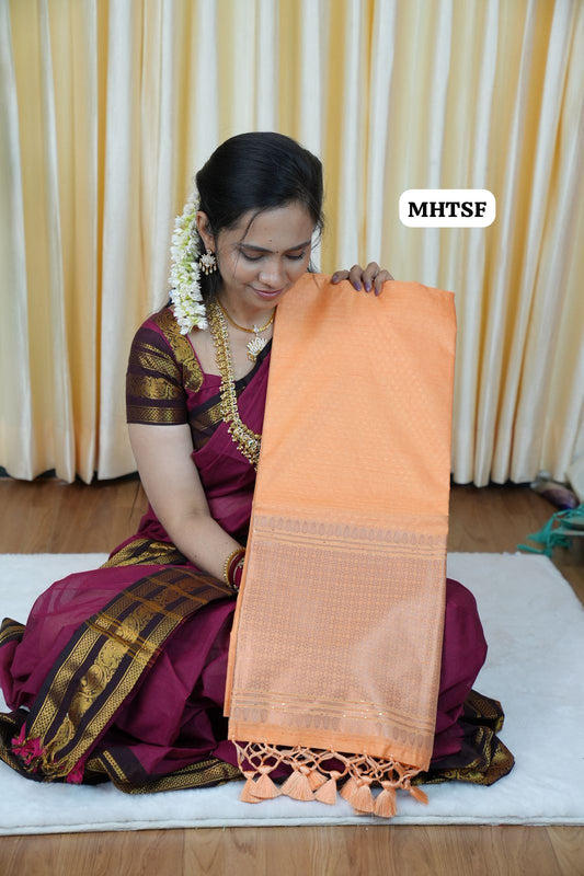 Tussar soft silk saree with sequence work🎁