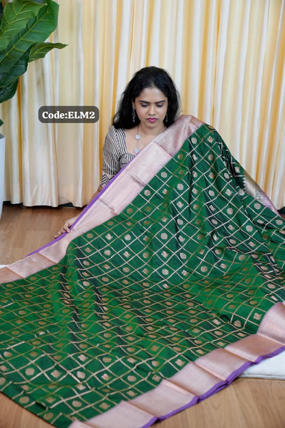 Premium Kanchi semi silk 🎁