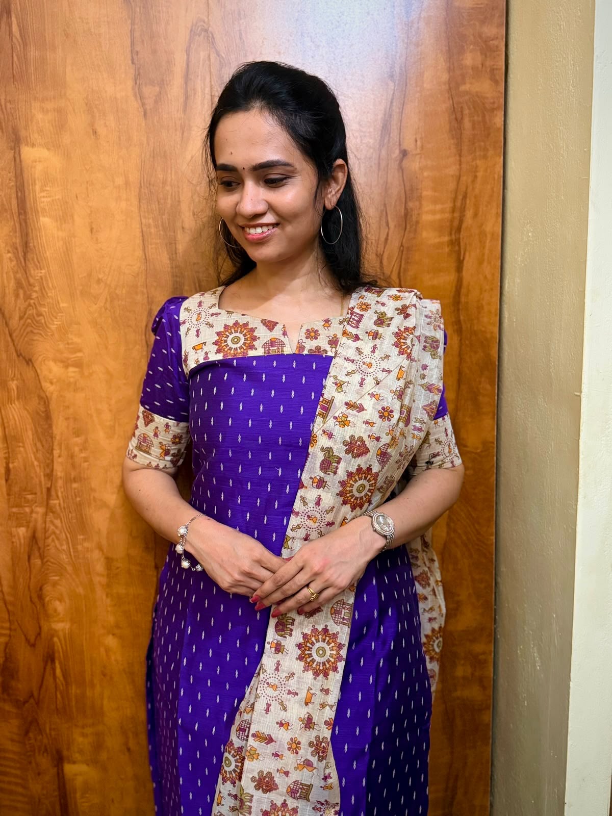Slub cotton salwar with chanderi duppata 3 pcs set🤩😎