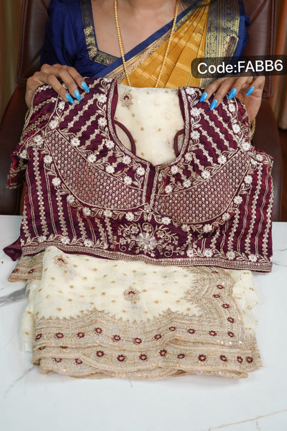 Space silk saree with designer blouse🥰🥳