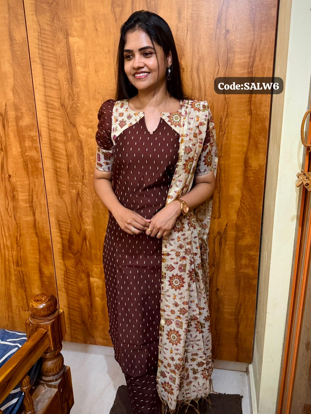 Slub cotton salwar with chanderi duppata 3 pcs set🤩😎