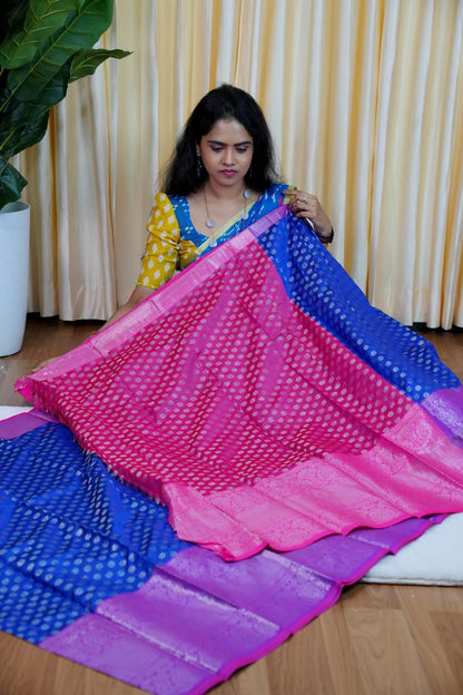 Semi silk sarees in 1000 Butta’s concept 🥳
