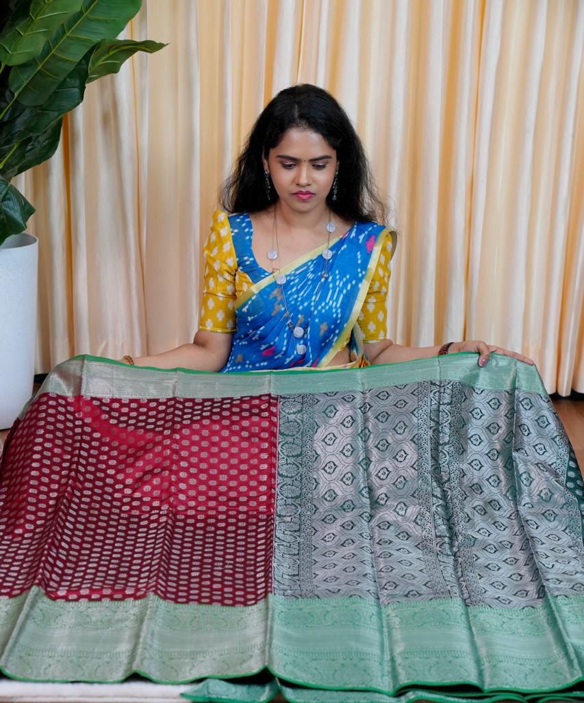 Semi silk sarees in 1000 Butta’s concept 🥳