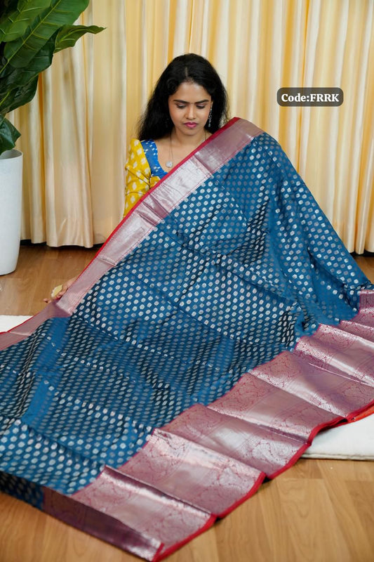 Semi silk sarees in 1000 Butta’s concept 🥳