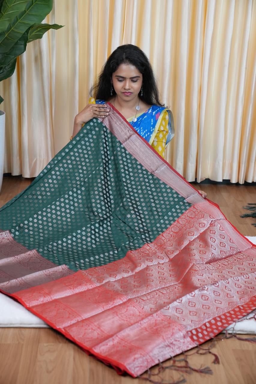 Semi silk sarees in 1000 Butta’s concept 🥳