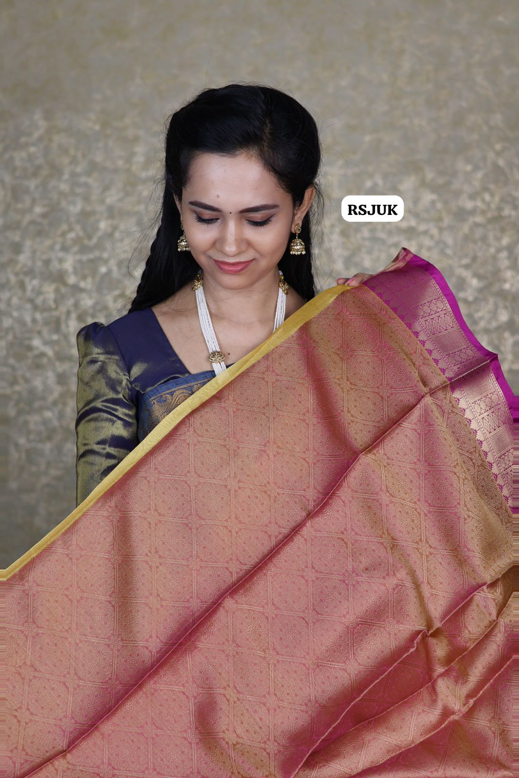 Katan tissue silk saree