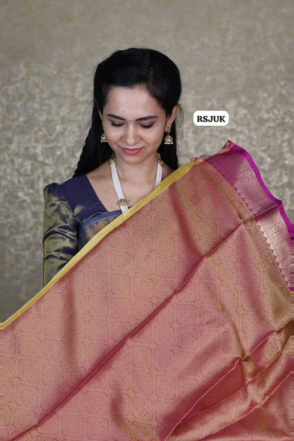 Katan tissue silk saree