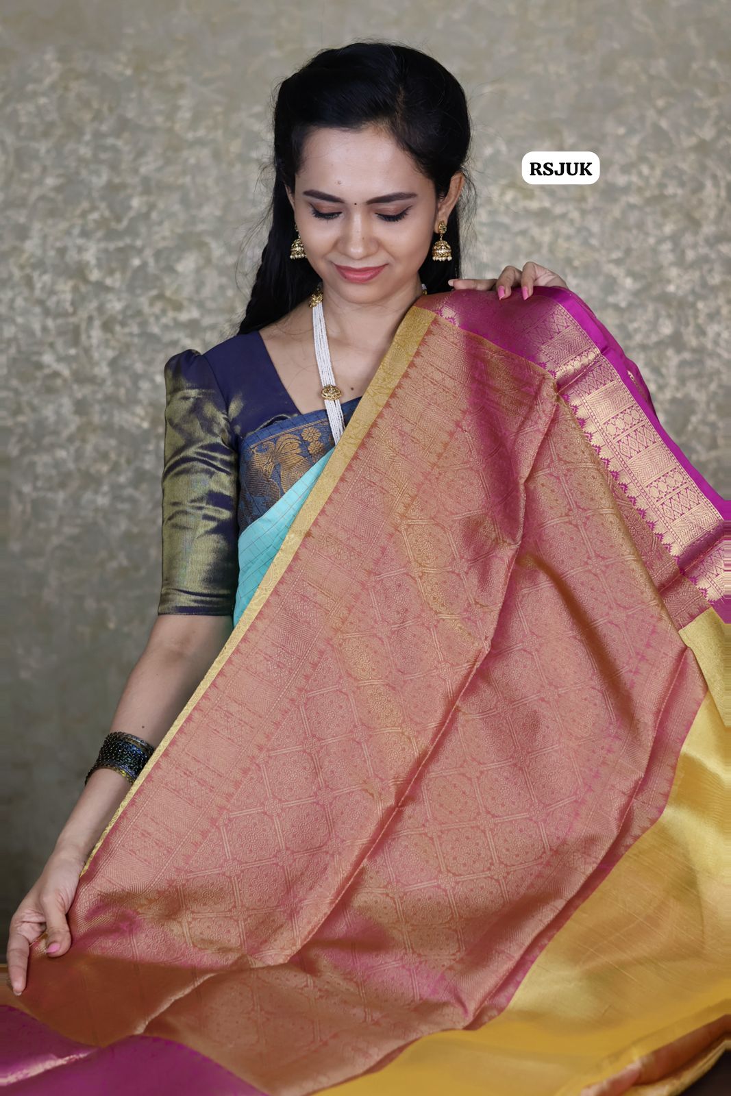 Katan tissue silk saree