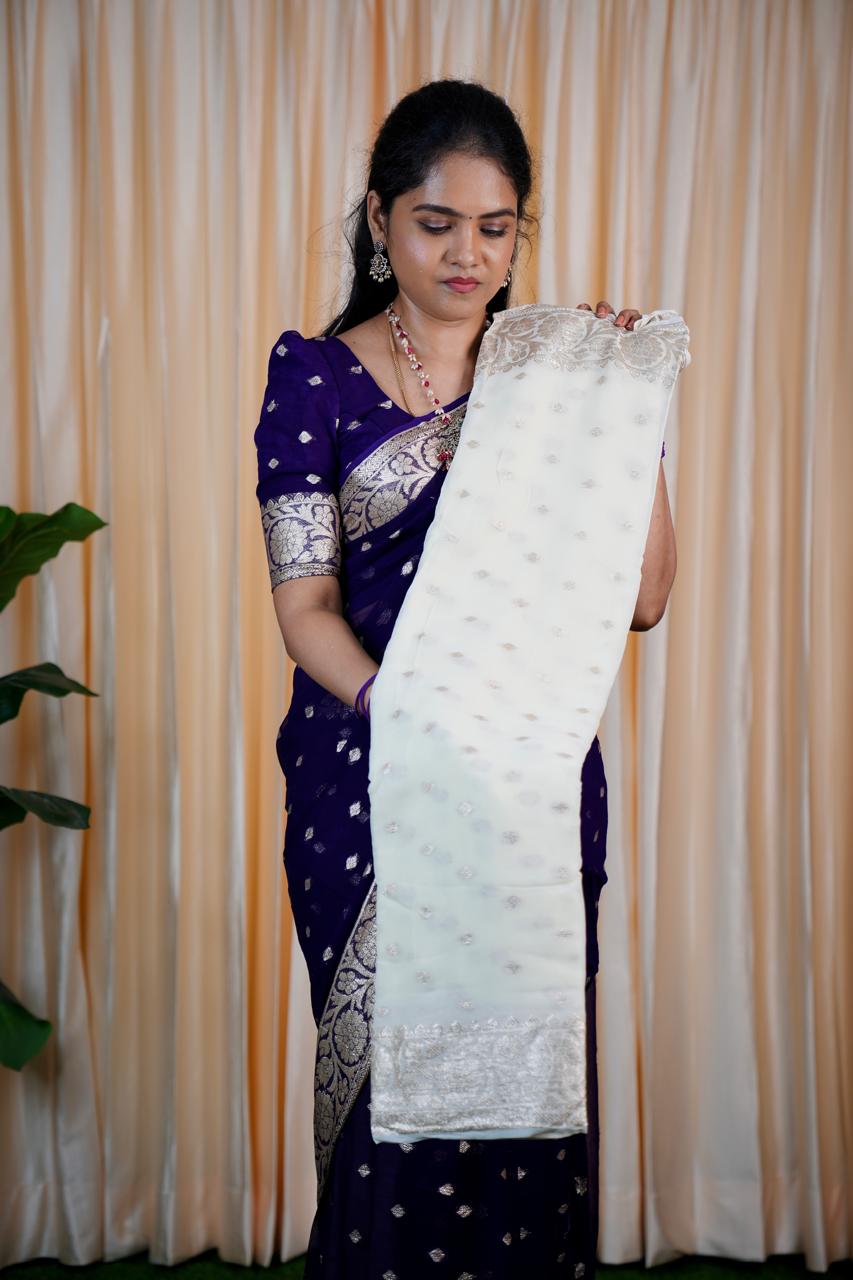 Viscose georgette sarees🥳